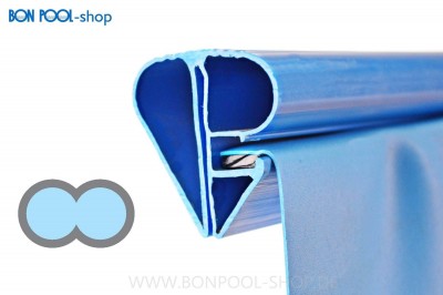 BON POOL Poolfolie achtform Blau mit Bise