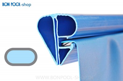 BON POOL Swimmingpool Ersatzfolie oval Blau mit Bise