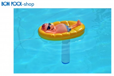 Wasserthermometer Mann in Pool Schwimmbad BON POOL