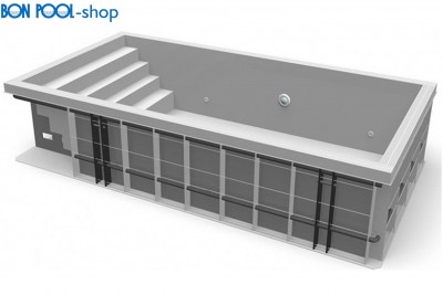 Overflow Smart PP Schale 8,0 X 3,30 X 1,50 BON POOL 