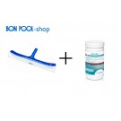 BON POOL Beckenbürste + Chlorifix 1kg