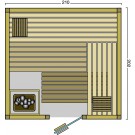 BON POOL  Aurora Sauna-Set