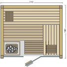 BON POOL  Fortuna Sauna-Set
