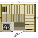 BON POOL  Indigo Sauna-Set