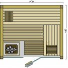 BON POOL  Opal Sauna-Set