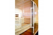 BON POOL Sauna Türgriff Holzgriff Ahorn Glas Tür Saunatür