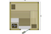 BON POOL  Aurora Sauna-Set