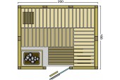 BON POOL  Indigo Sauna-Set