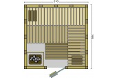 BON POOL  Topan Sauna-Set