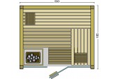 BON POOL  Opal Sauna-Set