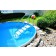 BON POOL Schwimmingpool Ersatzfolie Blau mit Bise