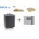 Saunaofen Cubo 9 kW + ECON D3 Saunasteuergerät Finnisch EOS Set incl. 2 Kopfkeile BON POOL