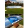 BON POOL Swimmingpool Ersatzfolie oval Blau mit Bise