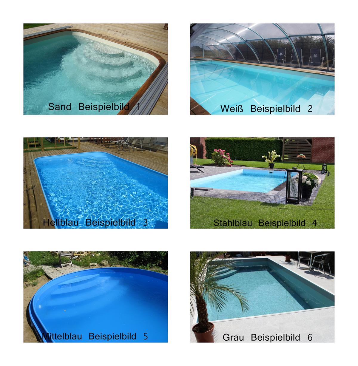 BON POOL INFINITY PoolSet Grau 800x330, Tiefe 150